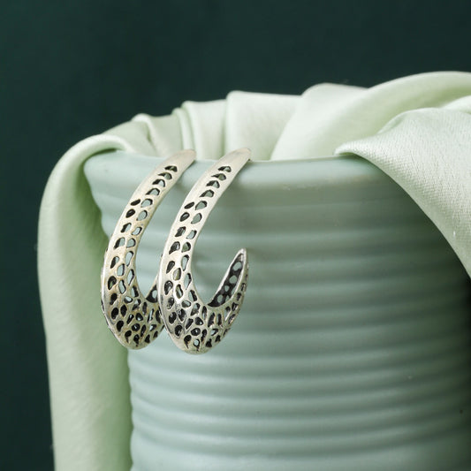 MAIRA Antique 925 Silver Traditional Earrings for girls / Women