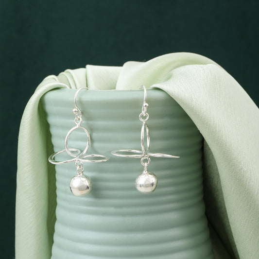 Maira 925 Sterling Silver Drop Earrings for Women & Girls | Rhodium-Plated | Hypoallergenic | Anti-Tarnish Finish | Gift For Women & girls