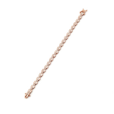 MAIRA Rose Gold Swiss Zirconia Studded Exquisite Bracelet for Women