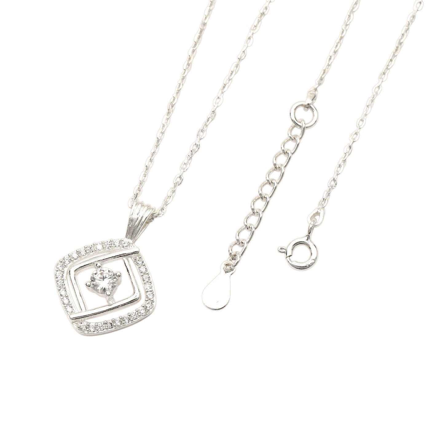 MAIRA 925 Sterling Silver Pearl Pendant Necklace Chain For Girls & Women