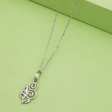 MAIRA 925 Sterling Silver Stylish Pendant Chain Necklace for Women / Girls