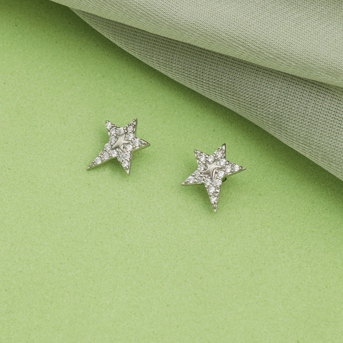 MAIRA Nautical Star 925 Sterling Silver Earrimgs Set for Women