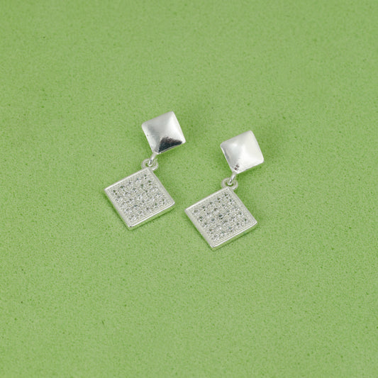 Maira 925 Sterling Silver Zircon Earrings For Women & girls