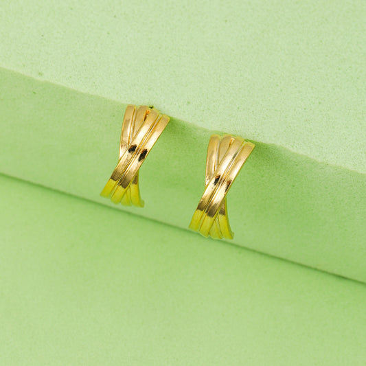 MAIRA 925 Sterling Silver 18K Gold Plated Latest Earrings For Women/ Girls