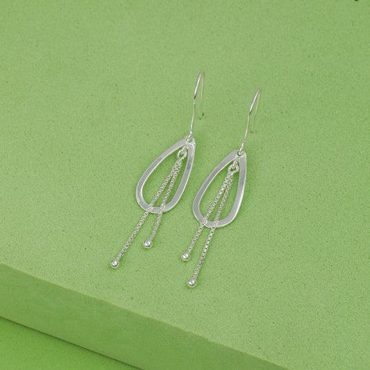 MAIRA 925 Sterling Silver Western Dangle Earrings For Women/ Girls