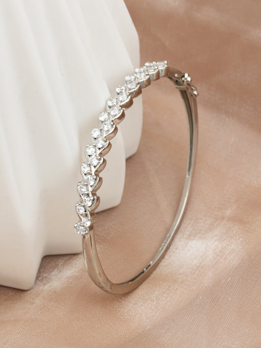 MAIRA Sparkling 925 Sterling Silver Valentine Kada Bracelet Jewellery / Gift for Women