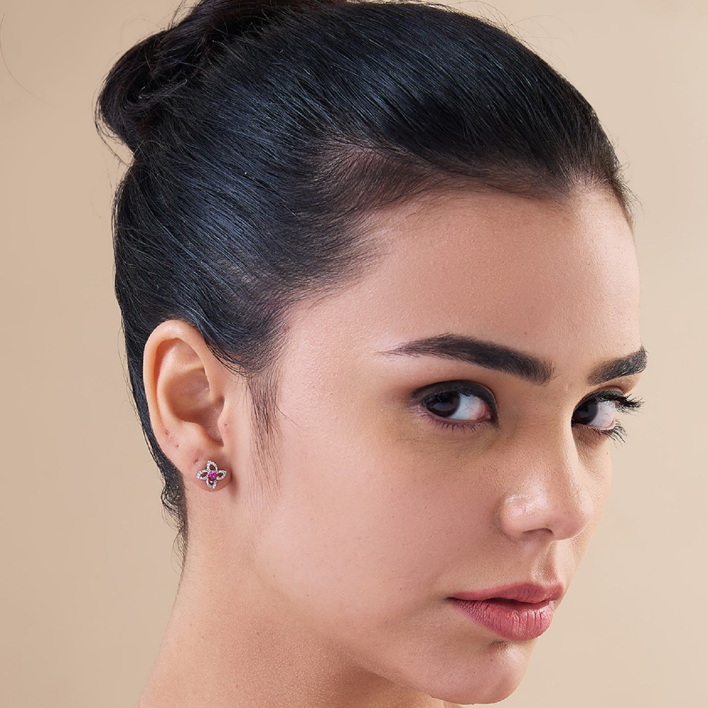 MAIRA Floral 925 Sterling Silver Earrings Set for Girls / Women