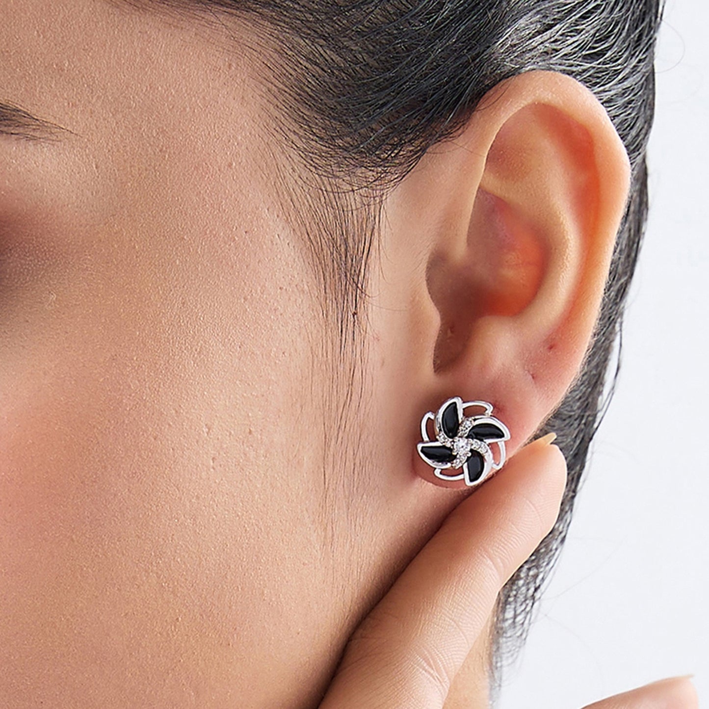 MAIRA 925 Sterling Silver Stylish Partywear Earrings Set for Working Women