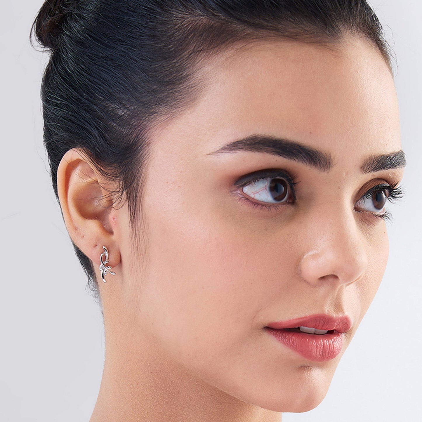 MAIRA 925 Sterling Silver Contemporary Simple Earrigs Set for Girls / Women