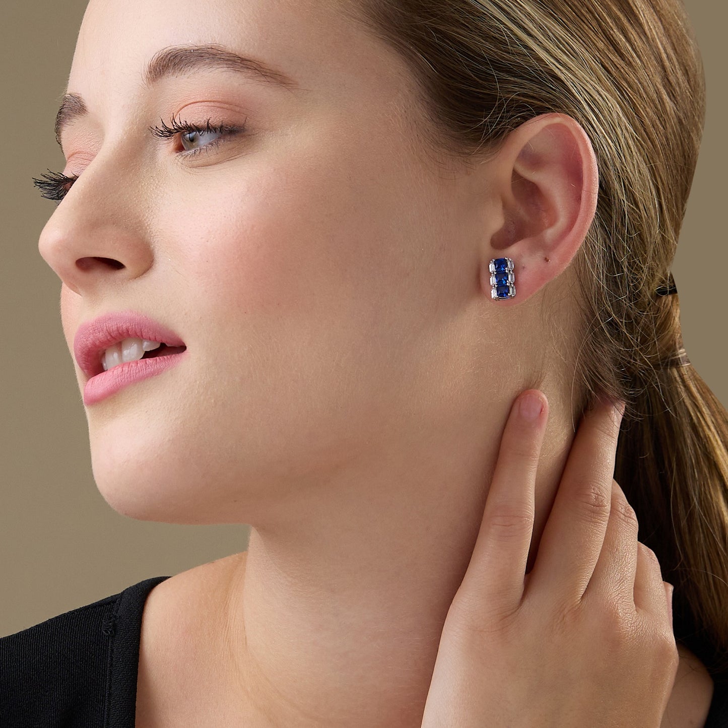 MAIRA Adorable 925 Sterling Silver Zirconia Studs Earrings for Women/Gifts for Girls