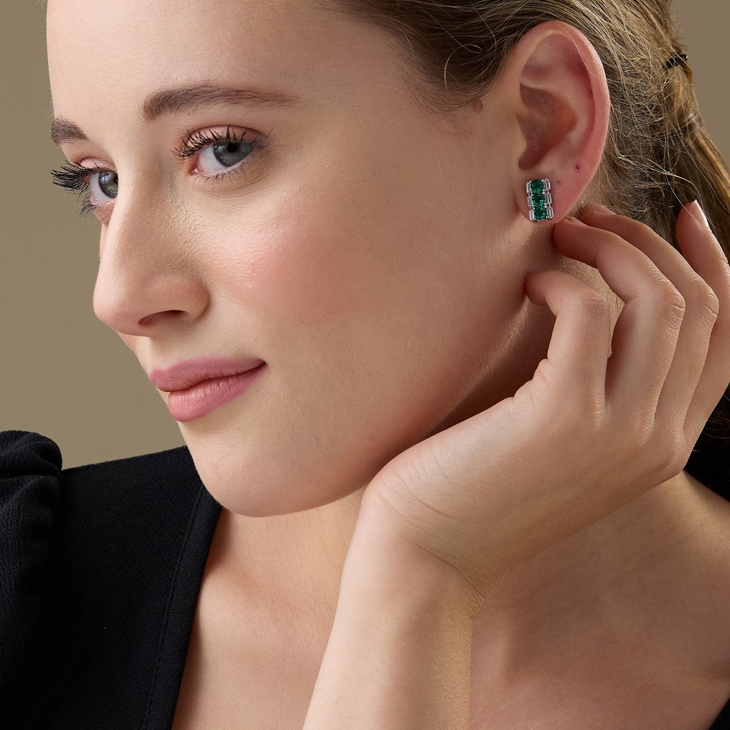 MAIRA Adorable 925 Sterling Silver Zirconia Stud Earrings | Premium Rhodium-Plated | Hypoallergenic Jewelry | Perfect Gifts for Girls & Women