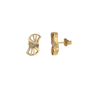 MAIRA 925 Sterling Silver 18K Gold Plated Earrings For Women/ Girls