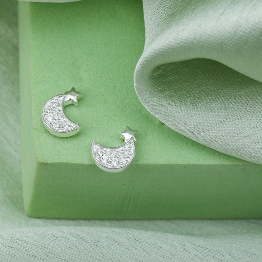 MAIRA Chand Tara Moon 925 Sterling Silver Gift for Girls / Women