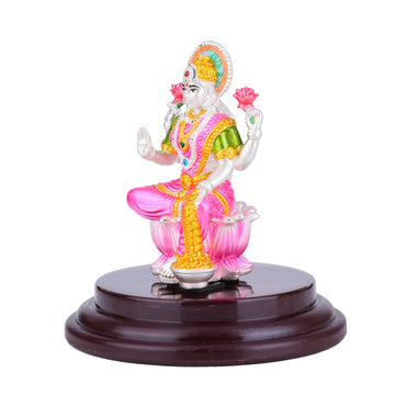 MAIRA 925 Sterling Silver Goddess Lakshmi Idol for Pooja Room | Premium Gift for Family & Friends | 925 Stamp & Authenticity Certificate