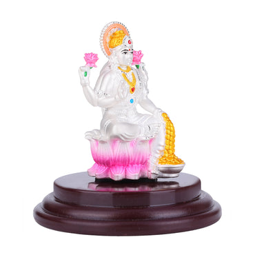 MAIRA 925 Sterling Silver Goddess Lakshmi Idol for Pooja Room | Gift for Family & Friends | 925 Stamp & Authenticity Certificate