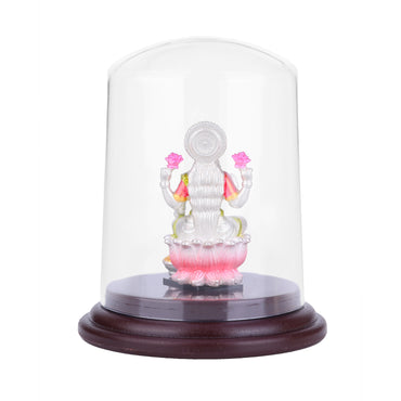 MAIRA 925 Sterling Silver Goddess Lakshmi Idol for Pooja Room & Car Dashboard | Gift for Family & Friends | 925 Stamp & Authenticity Certificate