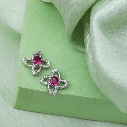 MAIRA Floral 925 Sterling Silver Earrings Set for Girls / Women