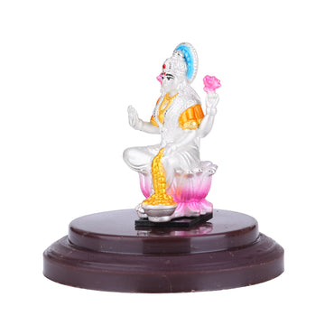 MAIRA 925 Sterling Silver Goddess Shubha Lakshmi & Dhanlaxmi Idol | Gift for Family & Friends | 925 Stamp & Authenticity Certificate