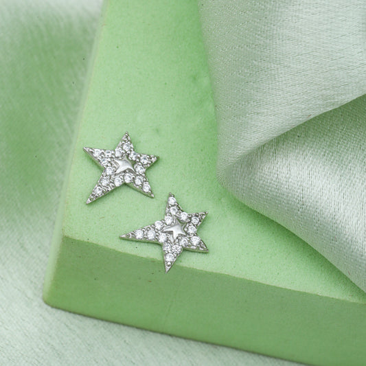 MAIRA Nautical Star 925 Sterling Silver Earrimgs Set for Women