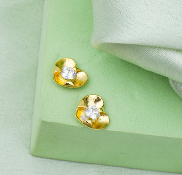 MAIRA Mini 925 Sterling Silver 18K Gold Plated Earrings for Girls/ Women