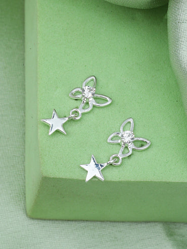 Maira Sterling Silver Astral Wing Drop Earrings