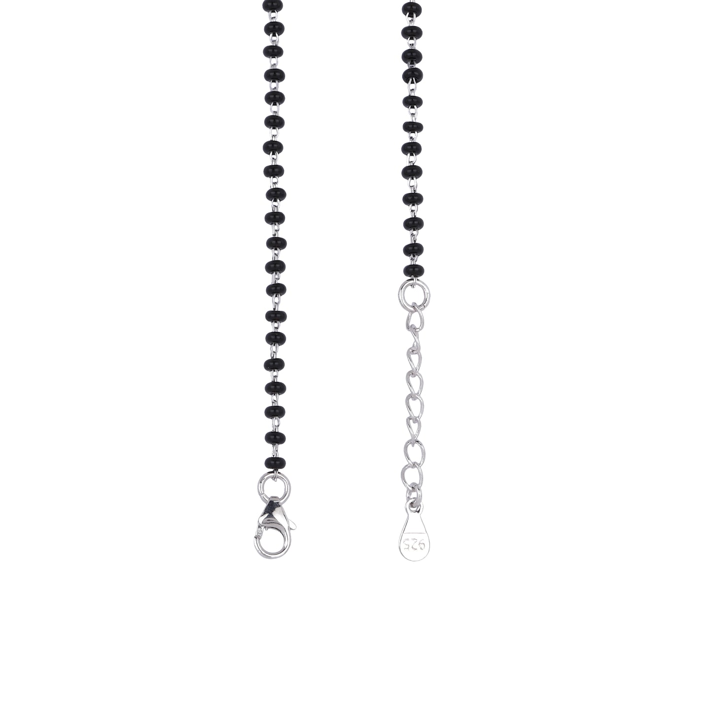 MAIRA 925 Sterling Silver Pearl Black Mani 18-Inch Mangalsutra Jewelry for Women |Hypoallergenic | Gift For Wife