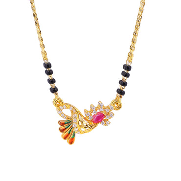 MAIRA 1gm Micron 18K Gold Plated Hypoallergenic Black Beads Kala Mani 925 Sterling Silver Mangalsutra | Tanmaniya | Karthamani Pathak | Chandi Necklace Jewellery | Pure Silver Gift for Women | 6 Months Warranty