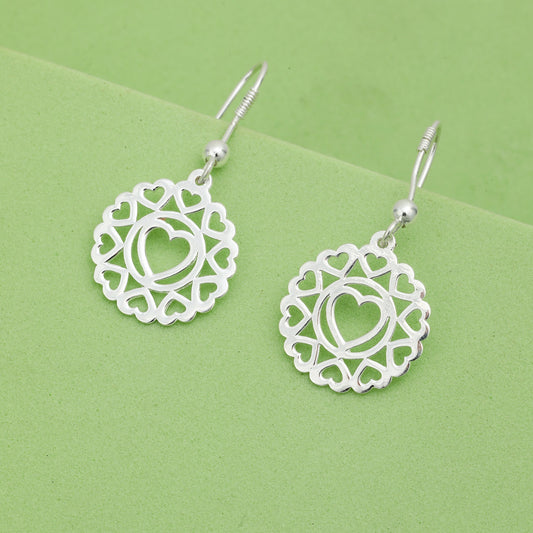 MAIRA 925 Sterling Siver Multi Heart Valentine Gift Earrings for Girls / Women