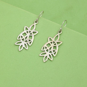 MAIRA 92.5 Sterling Silver Light Weight Stylish Earrings Jewellery for Wome / Girls