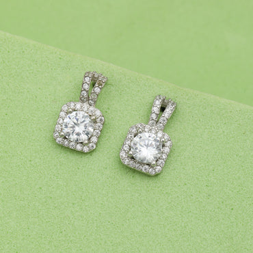 MAIRA made with Swiss Zirconia 925 Sterling Silver Contemporary Latest Earrings for Women/ Valentine Gift
