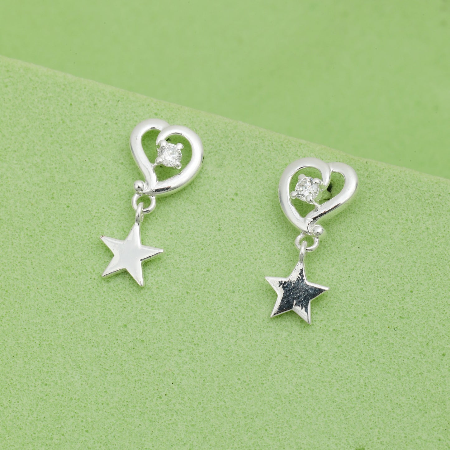 MAIRA mini Heart & Star 925 Sterling Silver Valentine Gift for Girls / Women