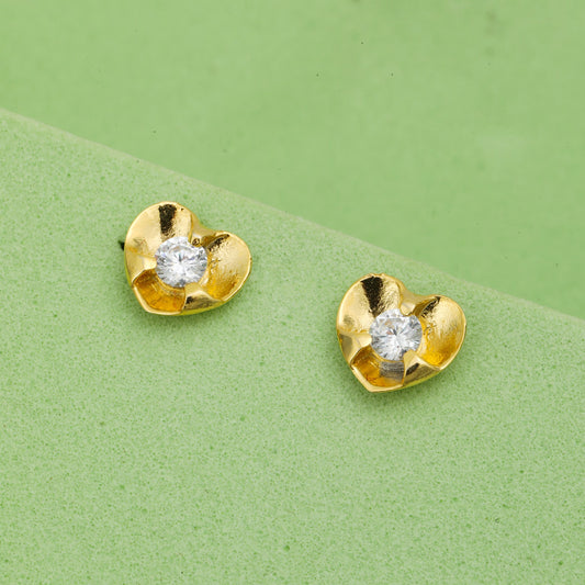 MAIRA Mini 925 Sterling Silver 18K Gold Plated Earrings for Girls/ Women