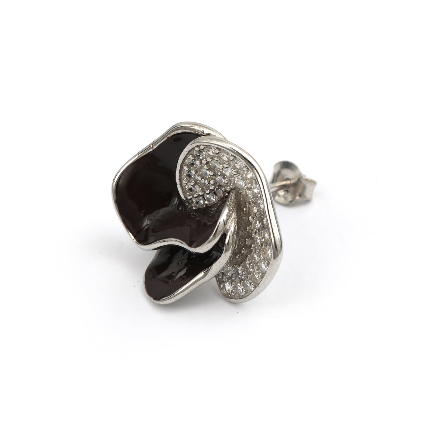 Maira Sterling Silver Midnight Bloom Earrings