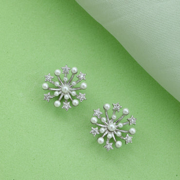 Maira Sterling Silver Astral Radiance Earrings