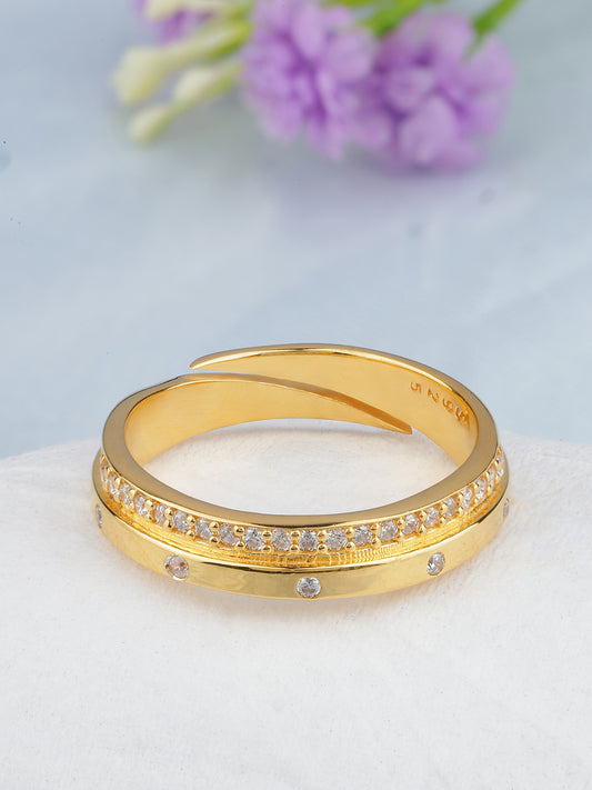 MAIRA Pure 925 Sterling Silver Spade Adjustable Ring Gift for Women and Girls