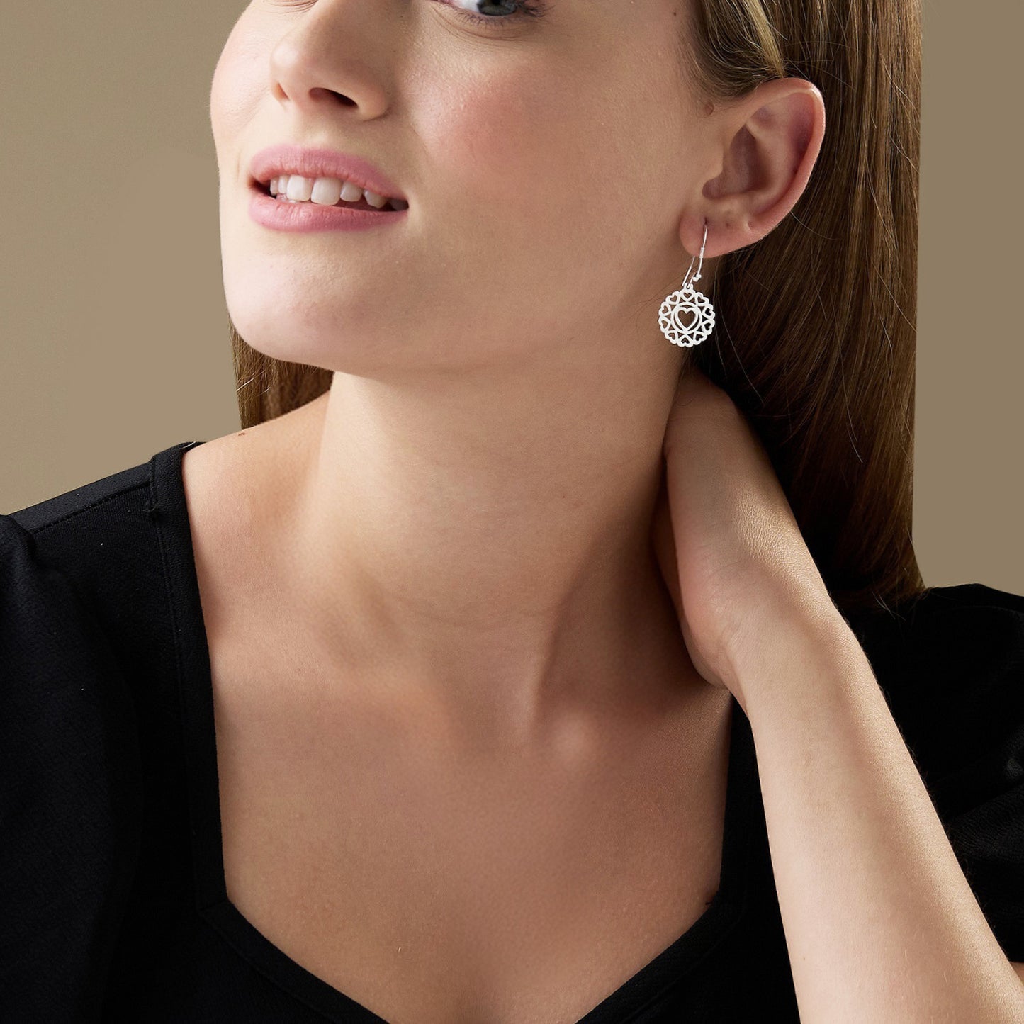 MAIRA 925 Sterling Siver Multi Heart Valentine Gift Earrings for Girls / Women