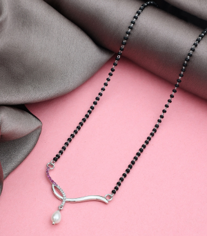 Silver mangalsutra