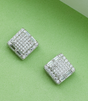 Silver elegant earrings