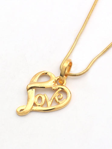 MAIRA Valentine Love Heart Gold Plated 925 Sterling Silver Pendant Chain Necklace Jewellery / Gift for Women