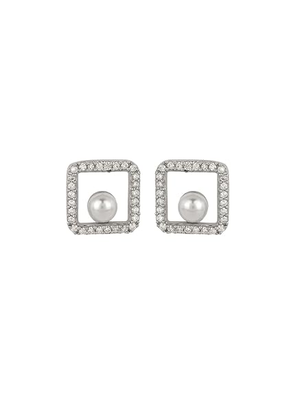 MAIRA 925 Sterling Silver Earrings For Women & Girls | Rhodium Plated| Hypoallergenic | Valentine Gift