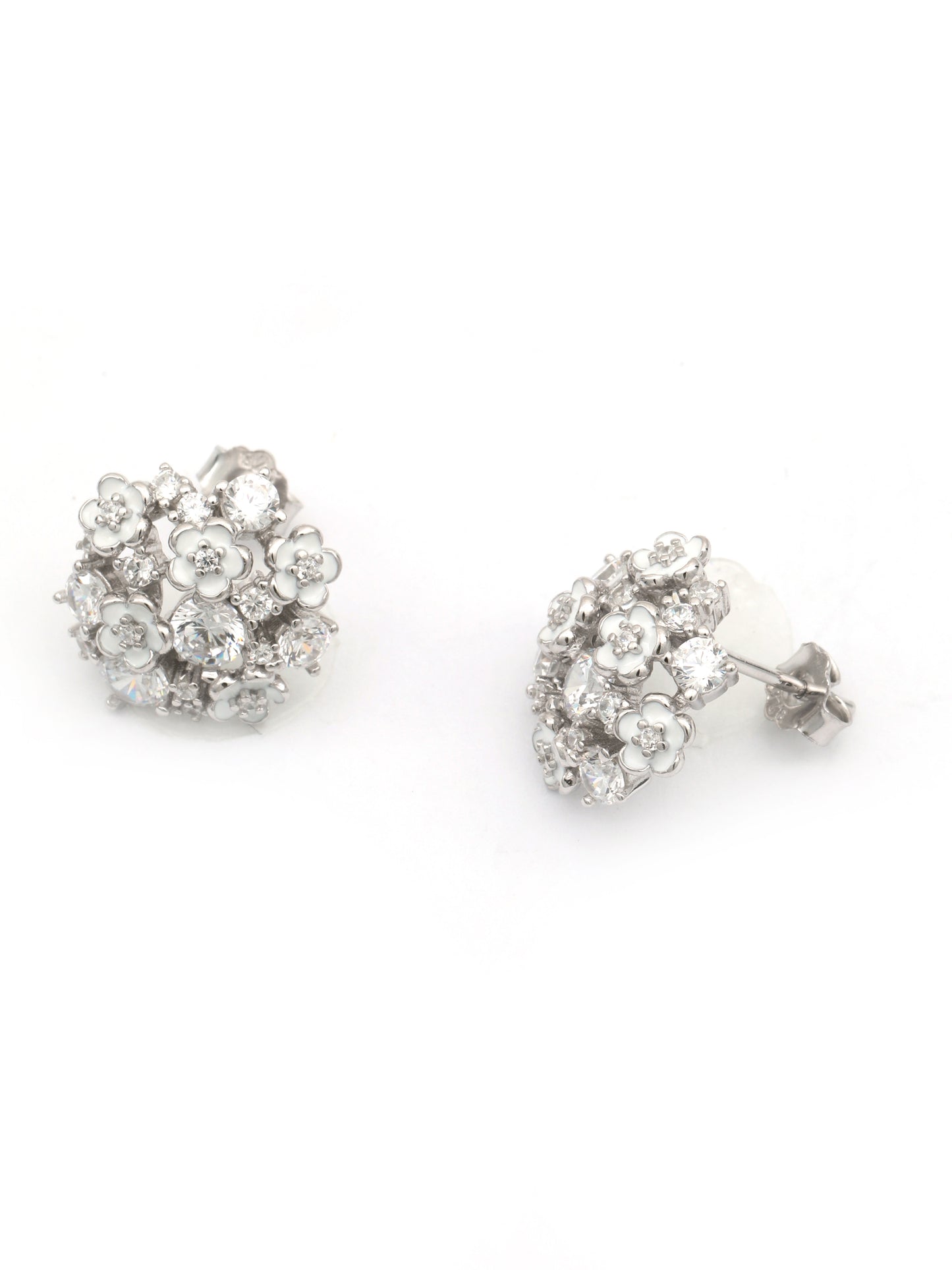 Maira Sterling Silver Floret Earrings