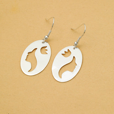 MAIRA 925 Sterling Silver I AM QUEEN Hoop Earrings for Women / Girls