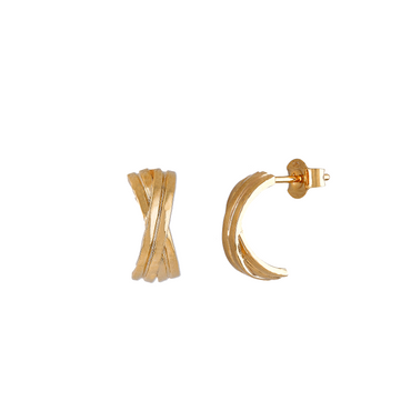 MAIRA 925 Sterling Silver 18K Gold Plated Latest Earrings For Women/ Girls