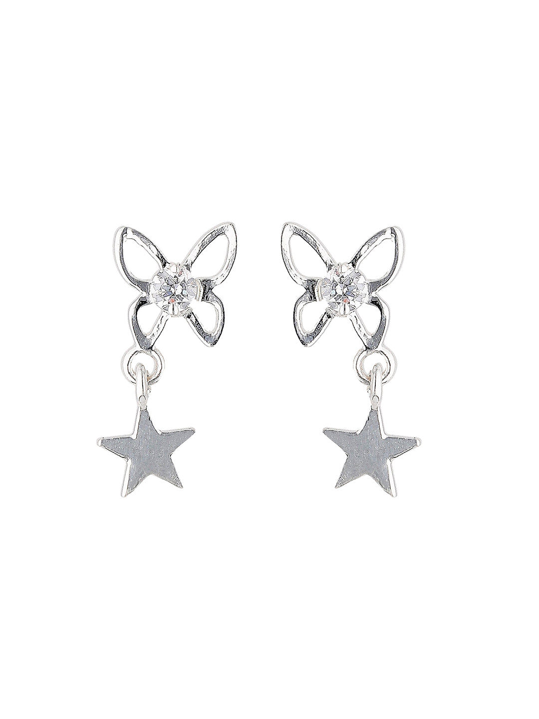 Maira Sterling Silver Astral Wing Drop Earrings