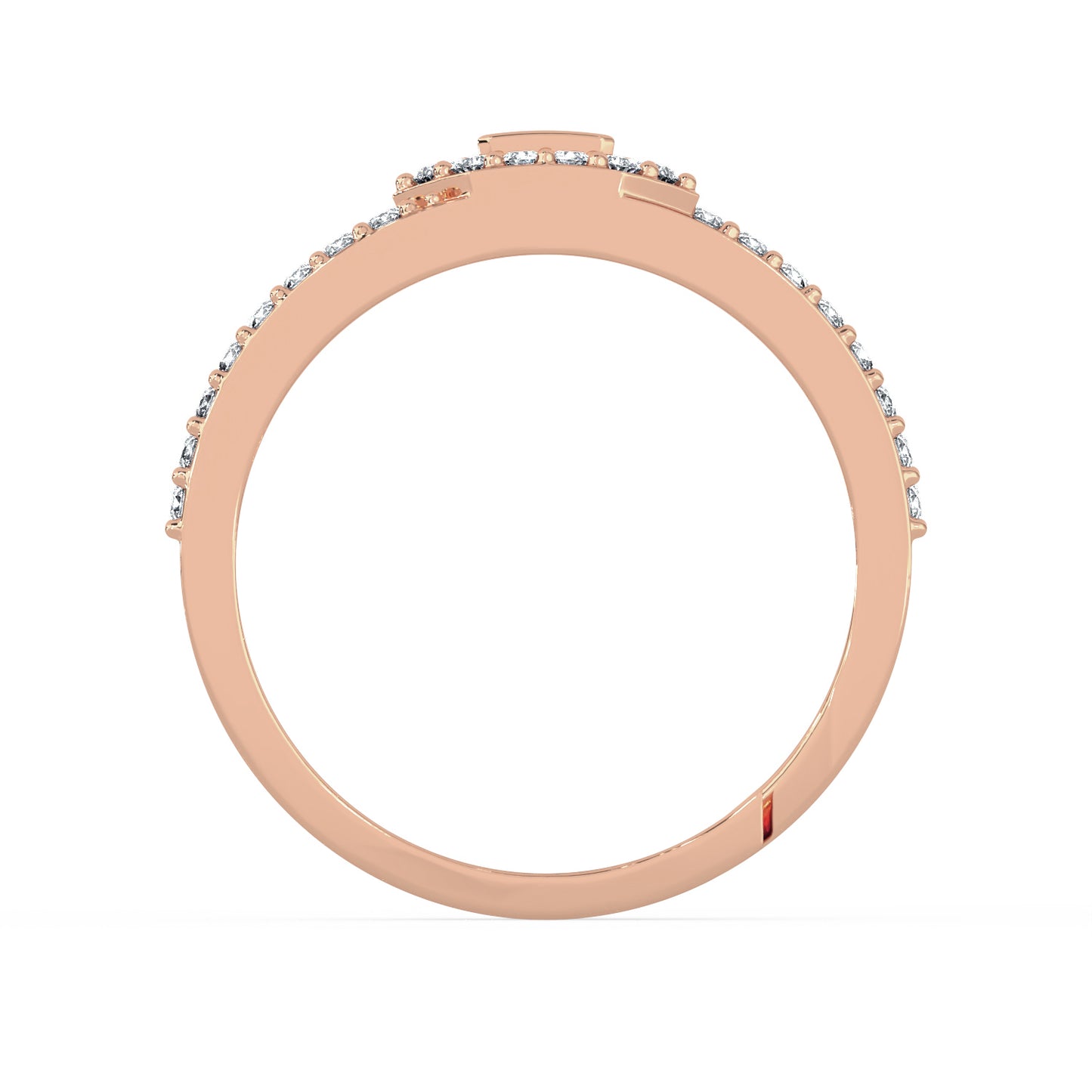 MAIRA 925 Sterling Silver Ring Jewellery with Cubic Zirconia | Rose Gold Plated | Hypoallergenic | 6 Months Warranty | Gift For Girls/women