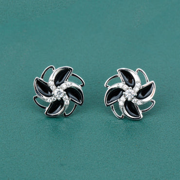 MAIRA 925 Sterling Silver Stylish Partywear Earrings Set for Working Women