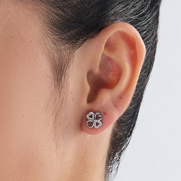 MAIRA Multi Heart CZ stones Simple 925 sterling Silver Earrings for Girls