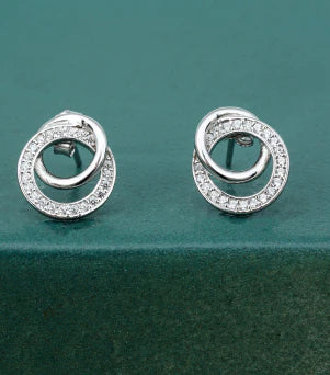 Black coated earrings