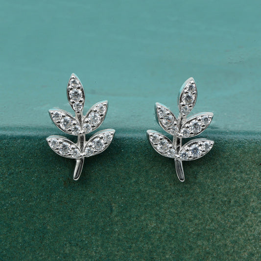 MAIRA multi Leaf Swiss Zirconia Stylish Earrings / Valentine Gift for Girls / Women