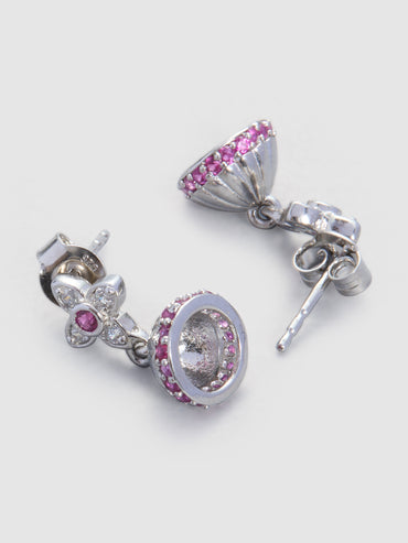 MAIRA mini Jhumki 925 Sterling Silver Earrings set for Girls